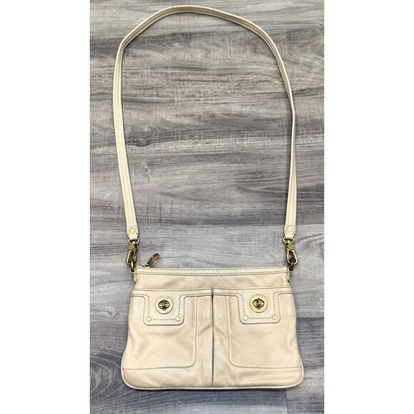 Marc by Marc Jacobs Cream Leather Crossbody Bag - Picture 2 of 9